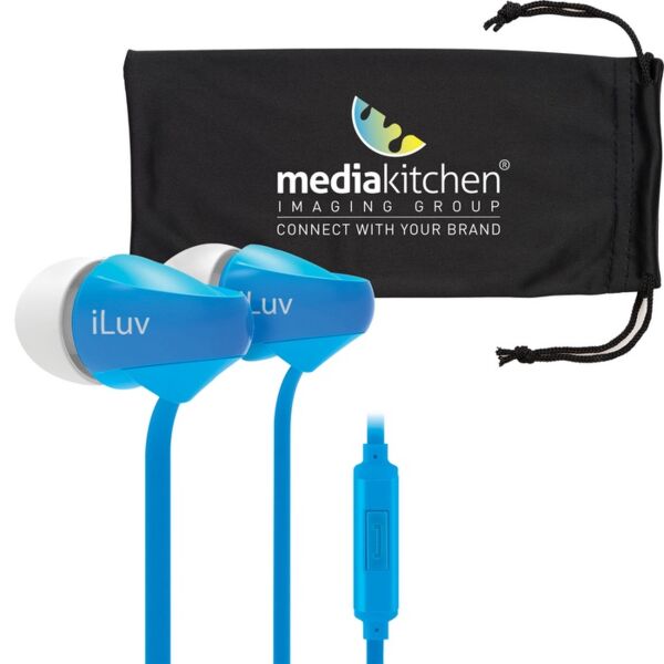 iLuv® Tangle-Resistant Earbuds with Microphone Thumbnail