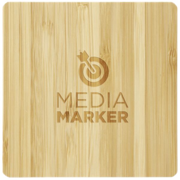 Bamboo Wireless Charging Pad with Dual Outputs Thumbnail