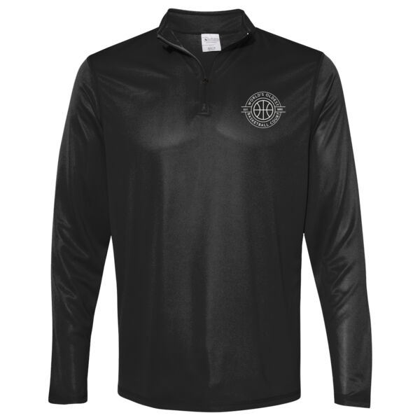 Attain Wicking 1/4 Zip Pullover *Embroidered Logo* Thumbnail